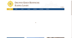 Desktop Screenshot of druponrinpoche.org
